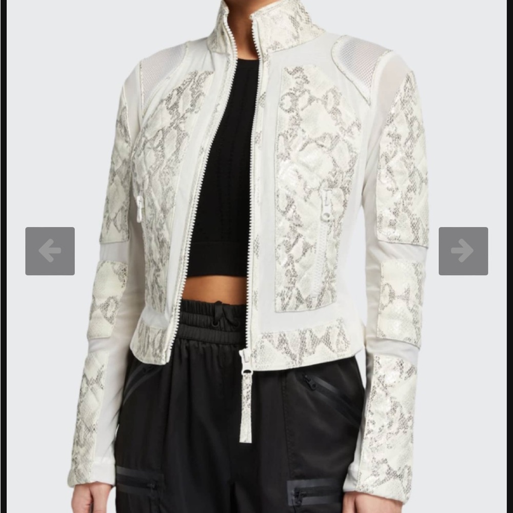 NWT Blanc Noir Snake Moto Leather Jacket